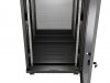 Lanberg Szafa instalacyjna rack stojąca 19 24U  600x600 czarna drzwi perforowane LCD (Flat pack) V2
